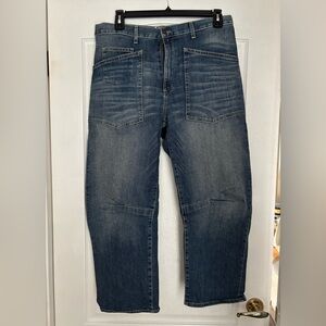 Nili Lotan Shon Classic Wash Barrel  Jeans